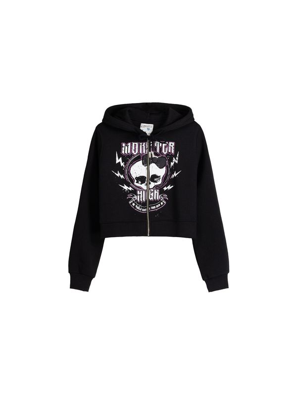 Bershka Bershka Суичъри с качулка  лилав / черно / бяло