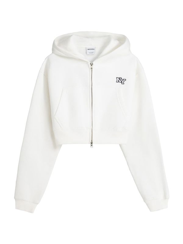 Bershka Bershka Суичъри с качулка  нейви синьо / черно / бяло