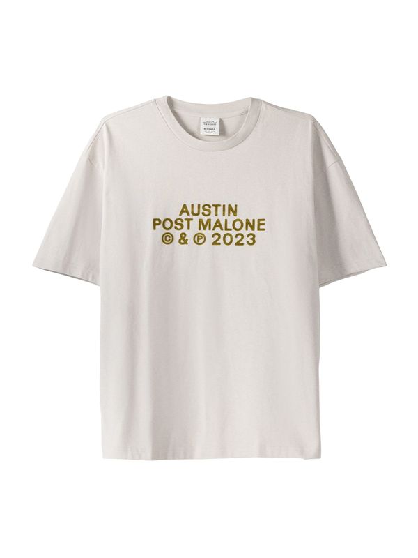 Bershka Bershka Тениска  бежово / маслина / черно