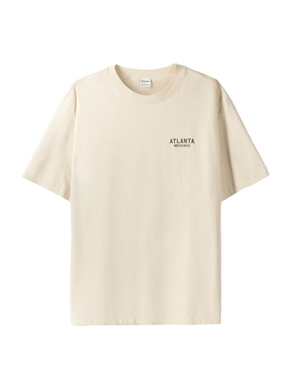 Bershka Bershka Тениска  бежово / шоколад