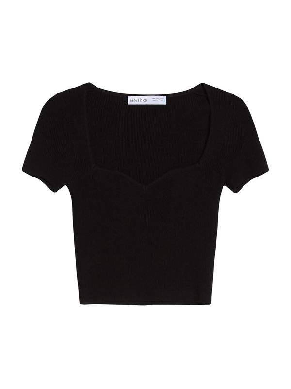 Bershka Bershka Тениска  черно