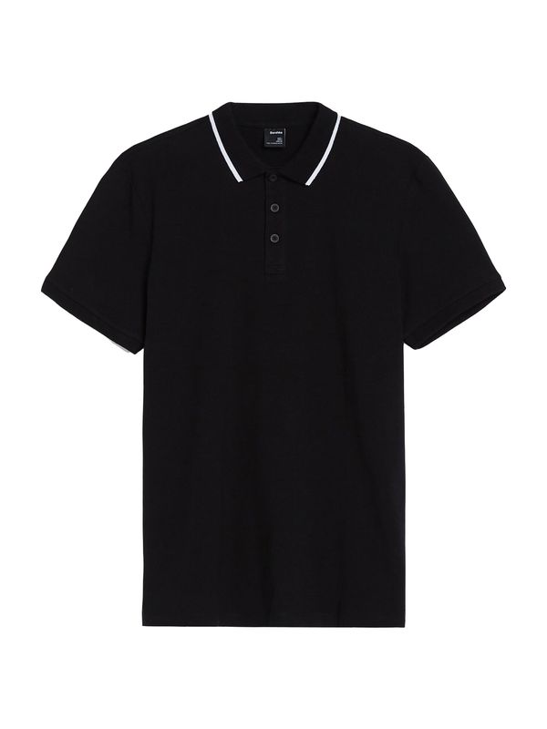 Bershka Bershka Тениска  черно / бяло