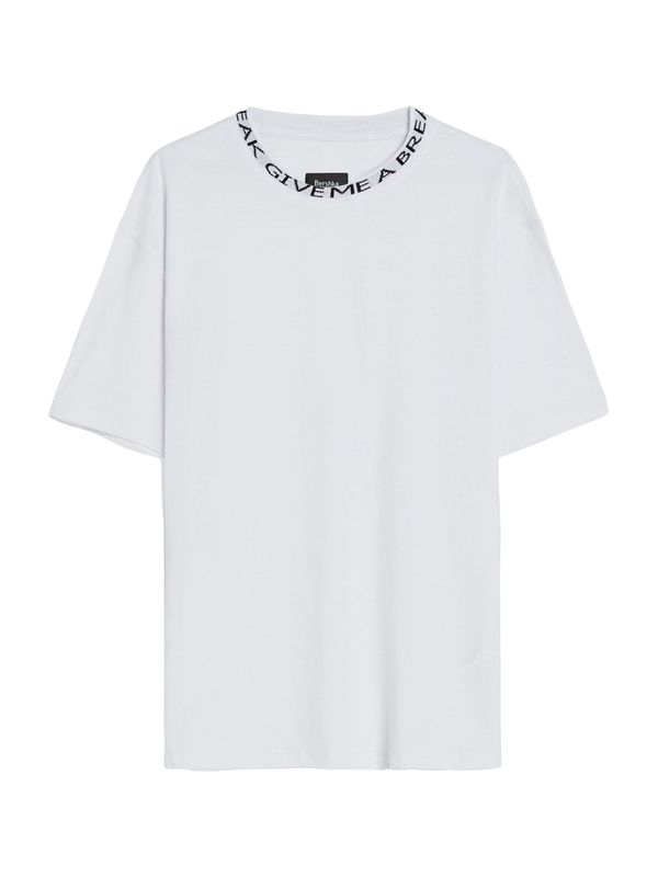 Bershka Bershka Тениска  черно / бяло