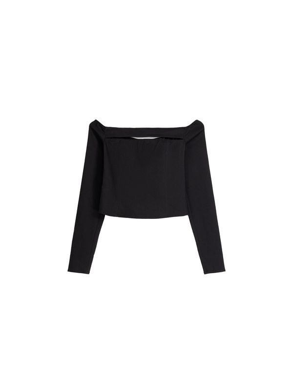 Bershka Bershka Тениска  черно