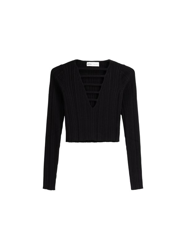 Bershka Bershka Тениска  черно