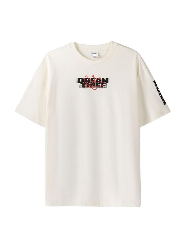 Bershka Bershka Тениска  червено / черно / мръсно бяло