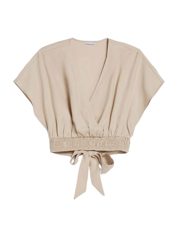 Bershka Bershka Тениска  цвят "пясък"