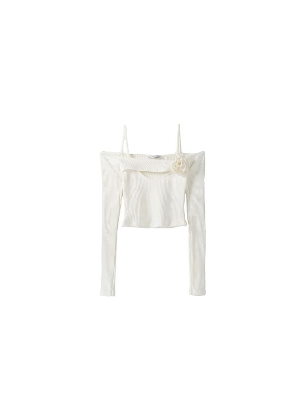 Bershka Bershka Тениска  екрю