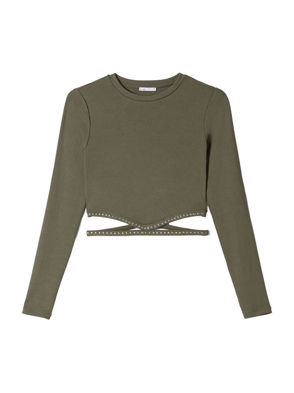 Bershka Bershka Тениска  каки