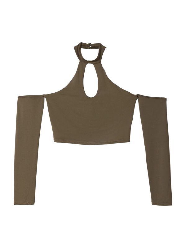 Bershka Bershka Тениска  каки