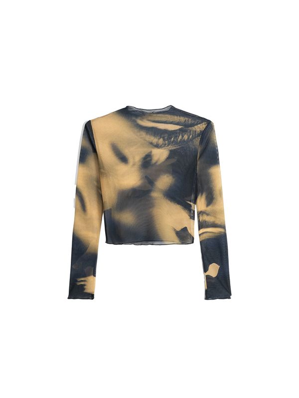 Bershka Bershka Тениска  камел / графитено сиво