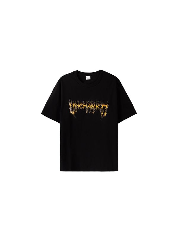 Bershka Bershka Тениска  карамел / лимоненожълто / черно / бяло