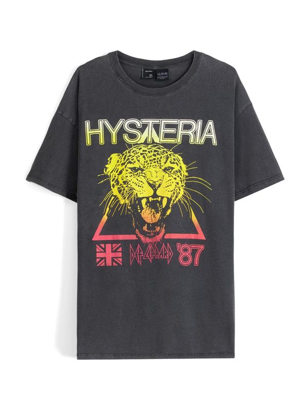 Bershka Bershka Тениска  лимон / розово / черно / мръсно бяло