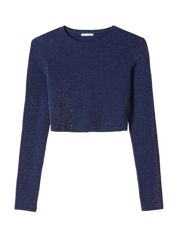 Bershka Bershka Тениска  нейви синьо