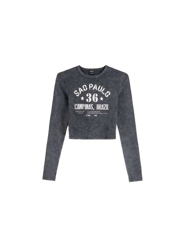 Bershka Bershka Тениска  синьо / черно