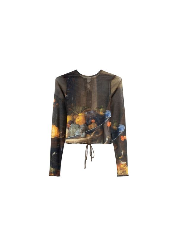 Bershka Bershka Тениска  синьо / жълто / оранжево / черно