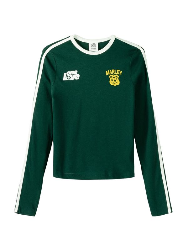 Bershka Bershka Тениска  жълто / зелено / бяло