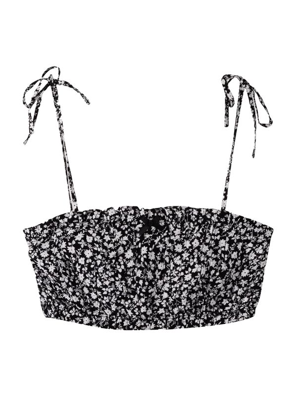 Bershka Bershka Топ  черно / бяло