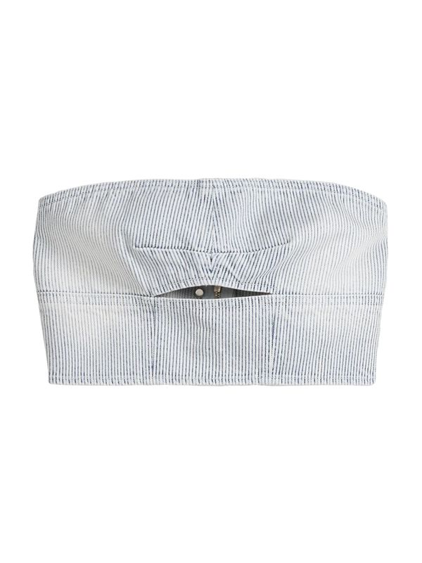 Bershka Bershka Топ  нейви синьо / пастелно синьо