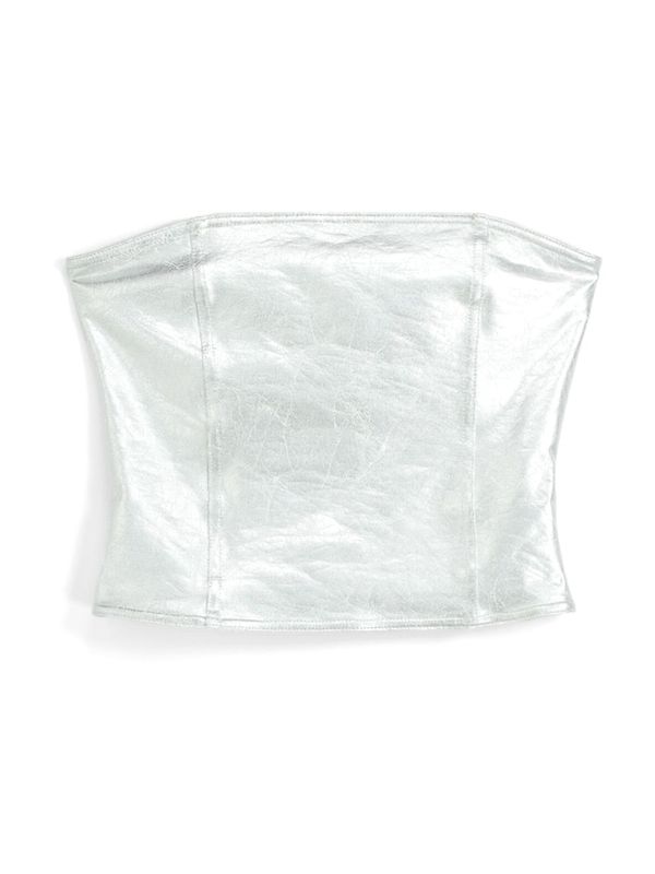 Bershka Bershka Топ  сребърно