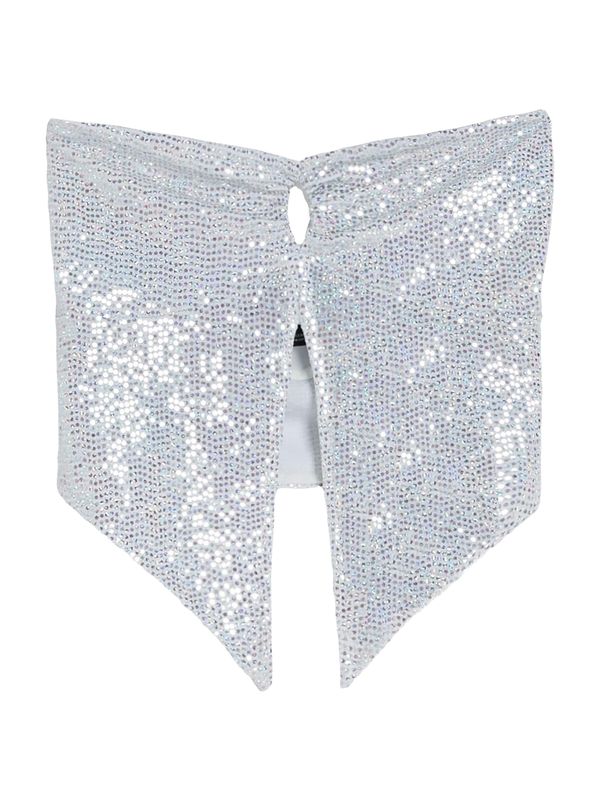 Bershka Bershka Топ  сребърно