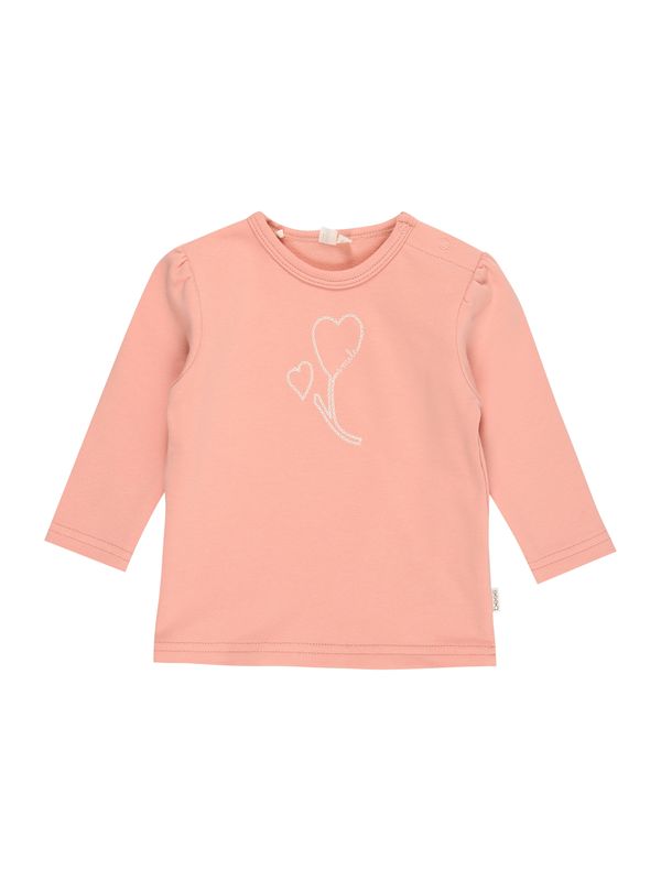 BESS BESS Тениска  бледорозово / бяло