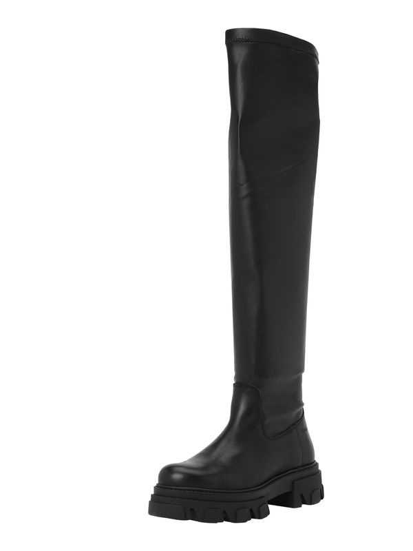 Bianco Bianco Ботуши над коляното 'Aginni'  черно