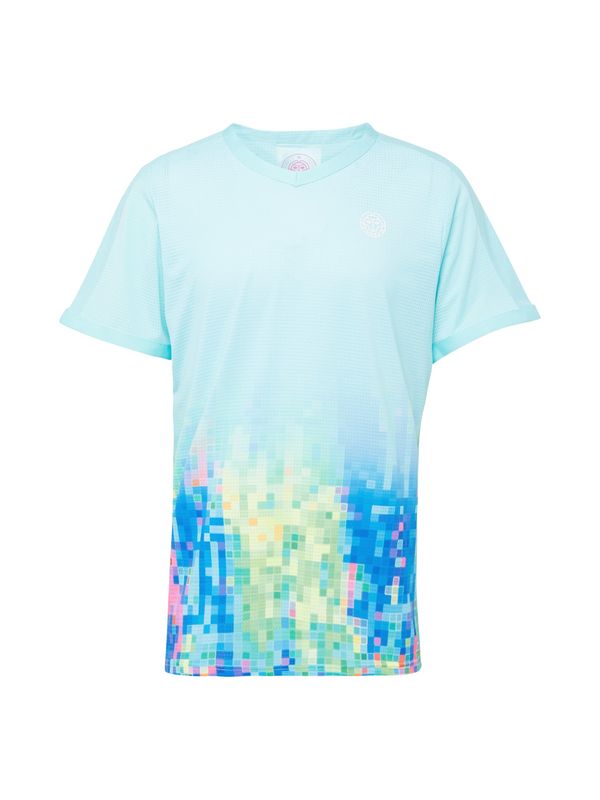BIDI BADU BIDI BADU Функционална тениска 'Melbourne 2024'  синьо / аквамарин / зелено / светлозелено