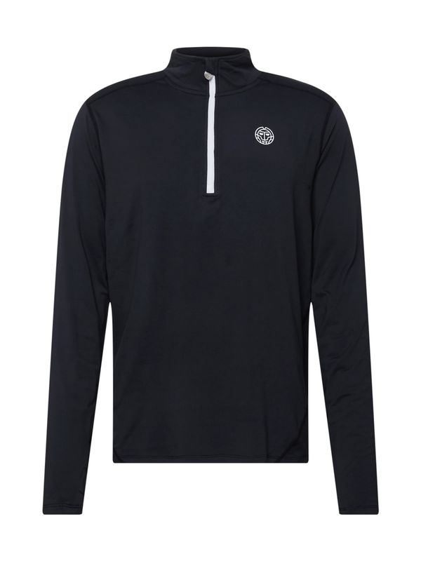 BIDI BADU BIDI BADU Функционална тениска 'Zac'  черно / бяло