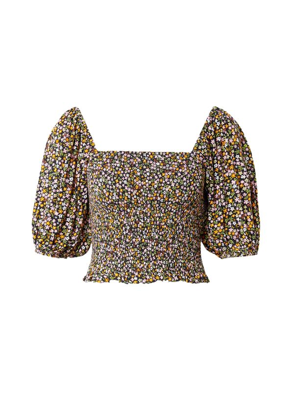 BILLABONG BILLABONG Блуза 'SWEET LIFE'  зелено / оранжево / бледорозово / черно