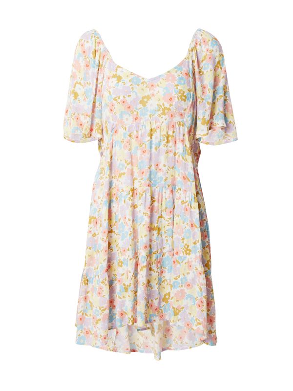 BILLABONG BILLABONG Лятна рокля 'TAKE A CHANCE'  светлосиньо / светложълто / корал