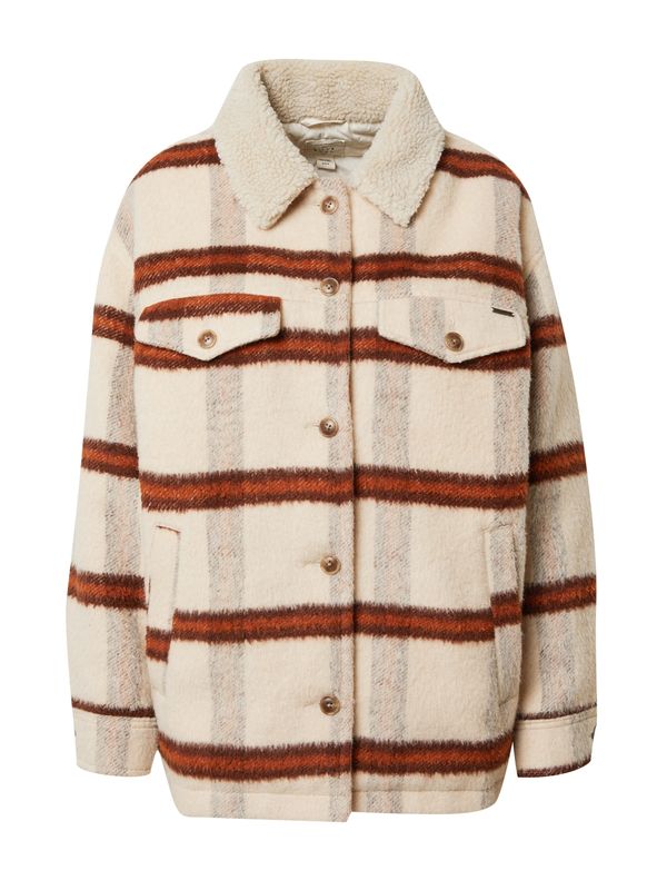 BILLABONG BILLABONG Преходно яке 'LUCKY CHARM'  шоколад / ръждиво червено / бял памук