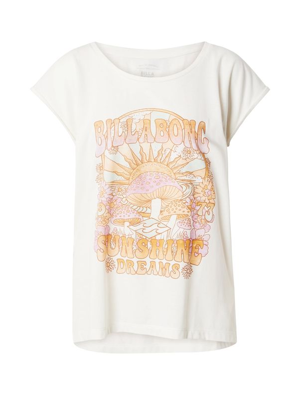 BILLABONG BILLABONG Тениска 'ALL NIGHT'  светлосиво / оранжево / бледорозово