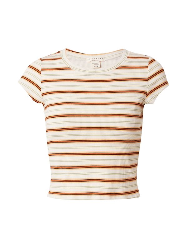 BILLABONG BILLABONG Тениска 'EASY DOES IT'  карамел / кайсия / черно / бяло