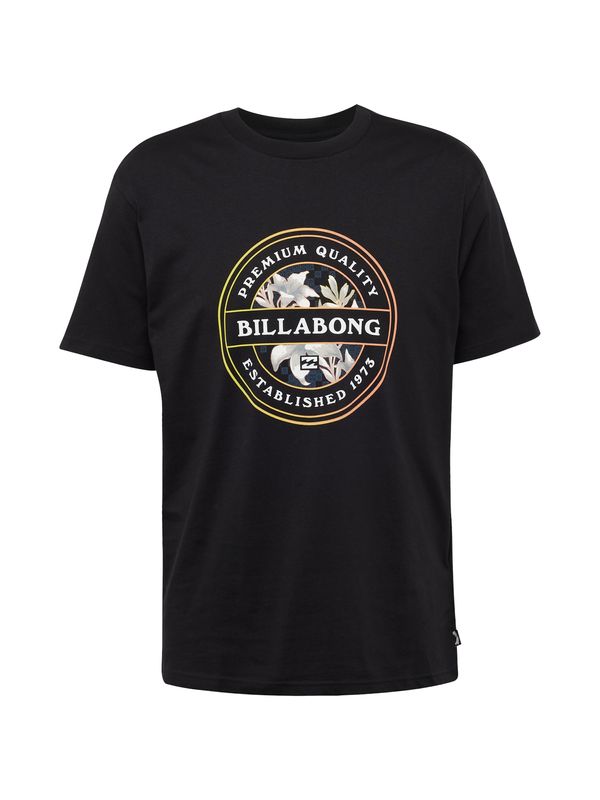 BILLABONG BILLABONG Тениска 'ROTOR FILL'  гълъбово синьо / жълто / черно / бяло