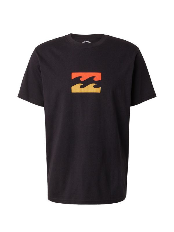 BILLABONG BILLABONG Тениска 'TEAM WAVE'  тъмножълто / тъмнооранжево / черно