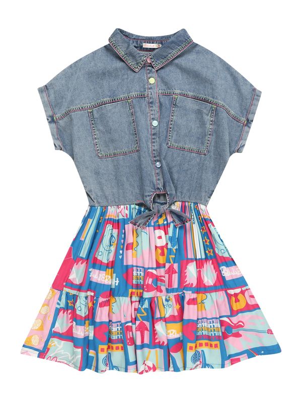 Billieblush Billieblush Рокля  синьо / син деним / бледорозово / бяло