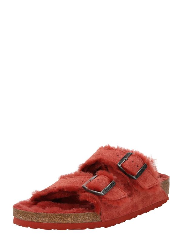 BIRKENSTOCK BIRKENSTOCK Чехли 'Arizona Shearling'  ръждиво червено