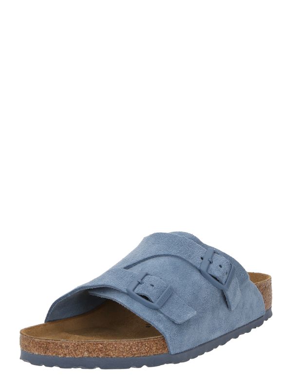 BIRKENSTOCK BIRKENSTOCK Чехли 'Zürich'  опушено синьо