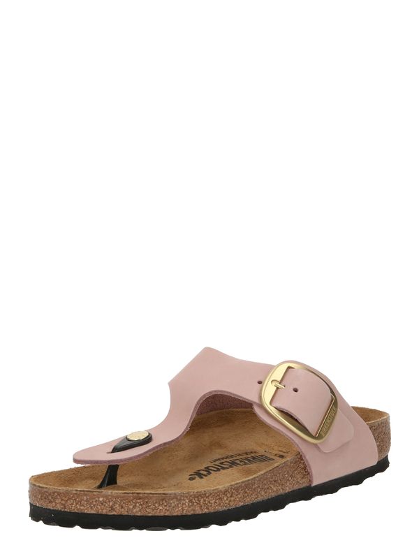 BIRKENSTOCK BIRKENSTOCK Сандали с разделител за пръстите 'Gizeh Lenb'  злато / розе / черно