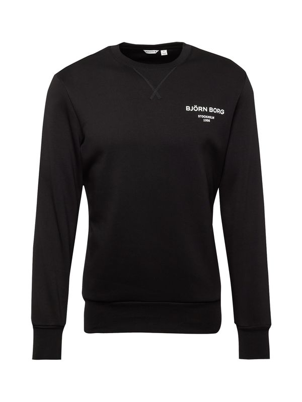 BJÖRN BORG BJÖRN BORG Спортен блузон 'ESSENTIAL'  черно / бяло
