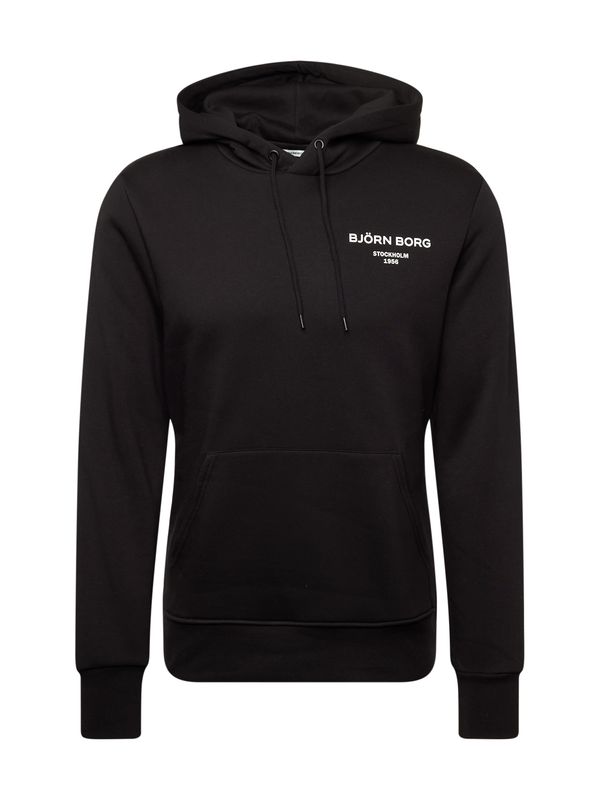 BJÖRN BORG BJÖRN BORG Спортен блузон 'ESSENTIAL'  черно / бяло