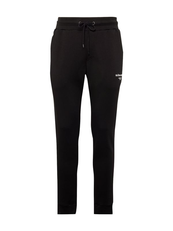 BJÖRN BORG BJÖRN BORG Спортен панталон 'ESSENTIAL'  черно / бяло