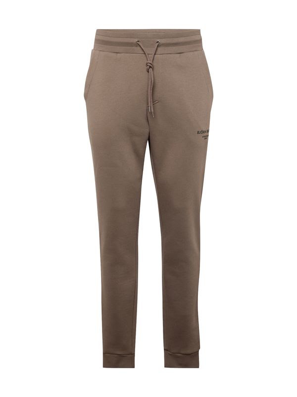 BJÖRN BORG BJÖRN BORG Спортен панталон 'ESSENTIAL'  кафяв меланж / черно