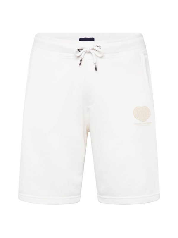 BLEND BLEND Панталон  бежово / бяло