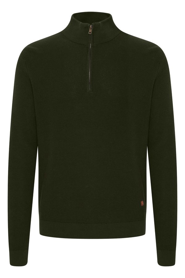 BLEND BLEND Пуловер 'Codford'  кафяво / бяло