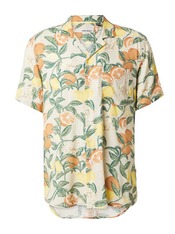 BLEND BLEND Риза  лимон / тъмнозелено / оранжево