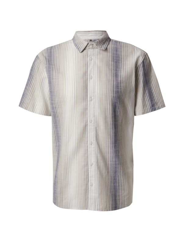 BLEND BLEND Риза  нейви синьо / светлокафяво / бяло