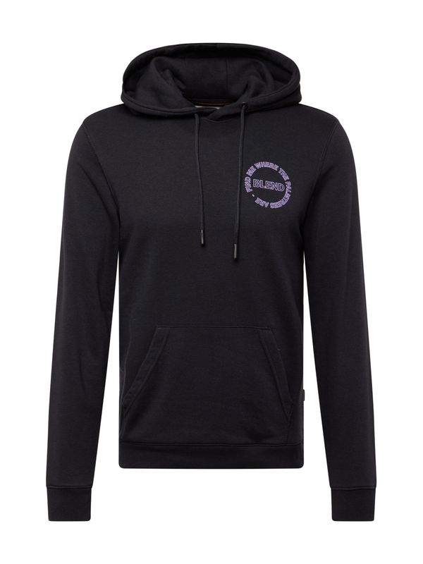 BLEND BLEND Суичър  лилав / черно / бяло