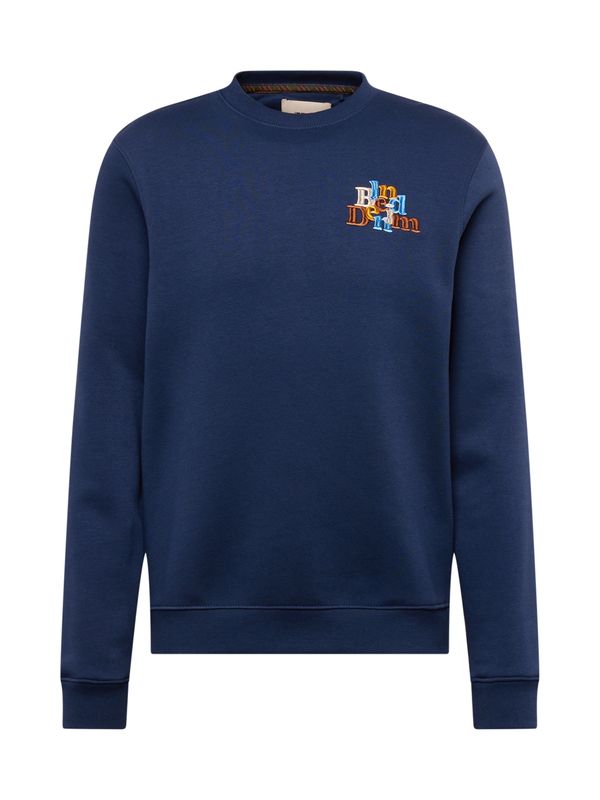 BLEND BLEND Суичър  нейви синьо / аквамарин / оранжево / бяло